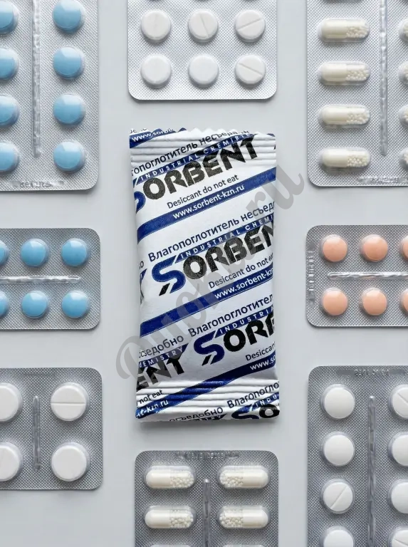 Силикагель фасованный SORB-DRY PLUS K по 25 грамм.