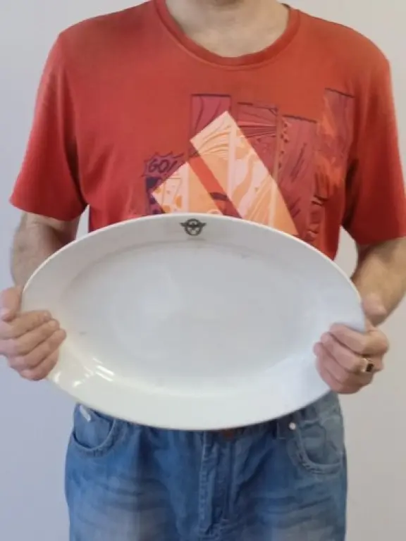 Антикварное фаянсовое блюдо из Германии