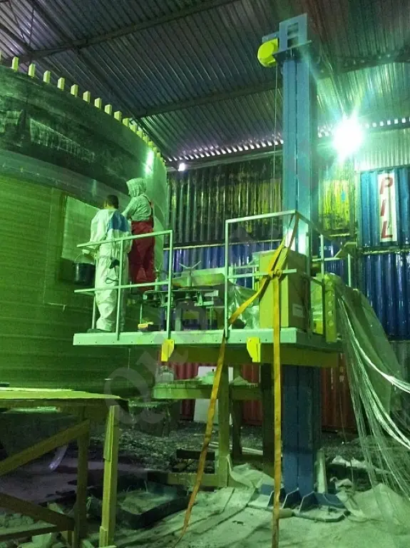 Установка вертикальной намотки стеклопластика с ЧПУ