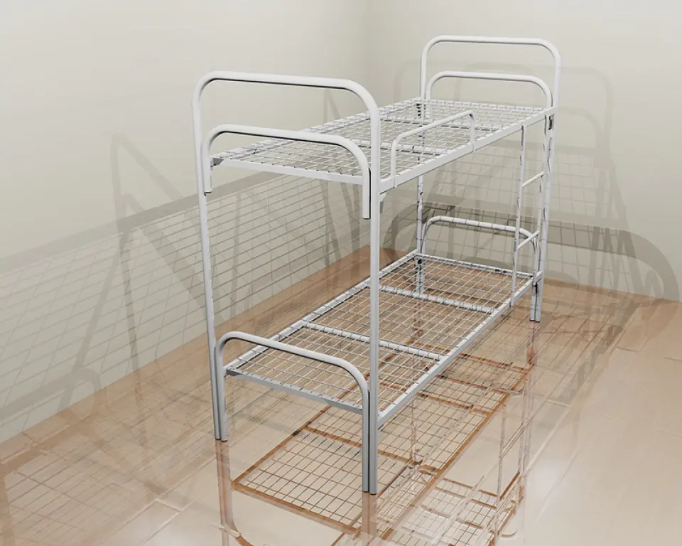 Кровати металлические с ДСП спинками оптом