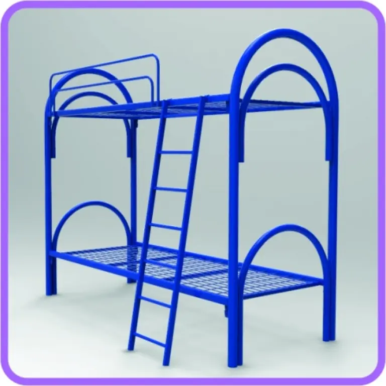 Кровати металлические с ДСП спинками оптом