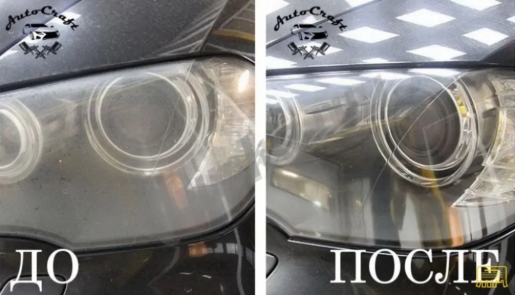 Полировка фар автомобиля